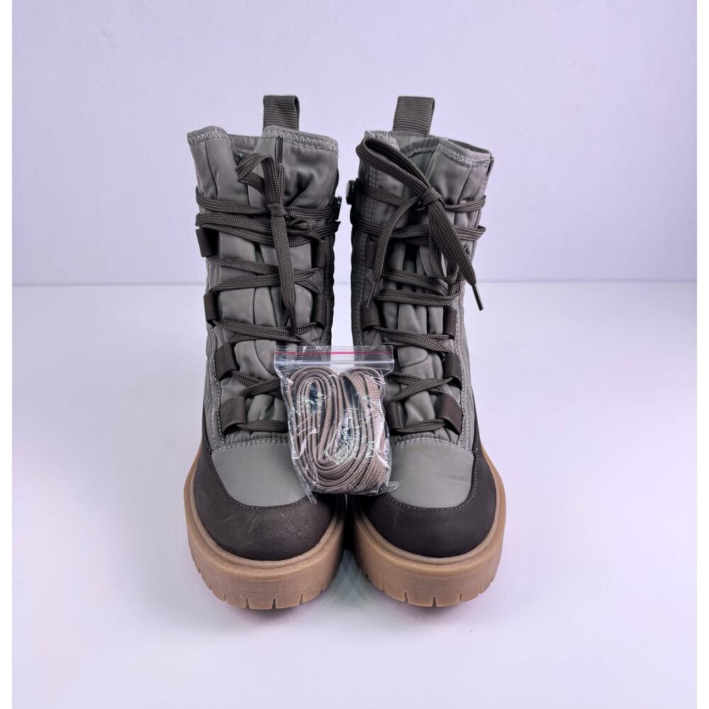 NWOT Dolce Vita Celida Lace Up Heeled Ankle Hiking Boots Lug Sole Size 7 - Picture 5 of 7